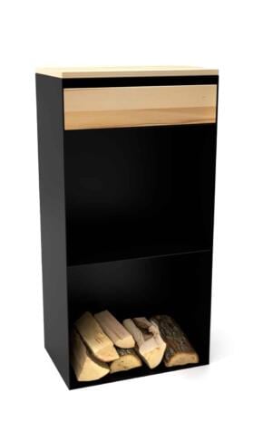 kaminholzregal-innen-brennholzregal-holzaufbewahrung-metall-design-modern-holz-aufbewahrung-kaminholz-brennholz-stahl-schwarz-buche-mit-schublade-classic-047-neu