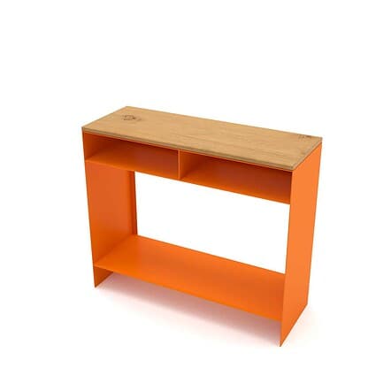 konsolentisch-ablagetisch-flurtisch-schmal-holz-konsole-modern-metall-flur-diele-design-eiche-gelborange-stahl-classic-new