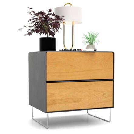 nachttisch-schwarz-holz-grau-eiche-metall-modern-design-industrial-massivholz-mit-schublade-wildeiche-schlafzimmer-fly-high-5s