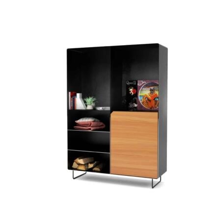 highboard-kommode-schlafzimmer-laerche-holz-mit-tuere-massivholz-modern-design-metall-schwarz-grau-stahl-mit-fuessen-mystery