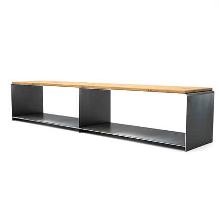 lowboard-tv-board-moebel-fernsehtisch-bank-tisch-schwarz-grau-holz-eiche-metall-design-modern-massivholz-stahl-rohstahl-merapi-2