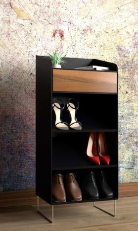 schuhschrank-flurmoebel-schmal-schuhkommode-holz-metall-schwarz-modern-design-massivholz-nussbaum-stahl-interior-flur-fly-high-1
