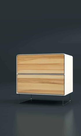 nachttisch-weiss-holz-metall-modern-design-buche-kernbuche-mit-schubladen-edelstahl-designer-fly-high-5s