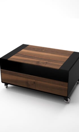 couchtisch-rund-holz-schwarz-modern-mit-stauraum-schublade-ausgefallen-industrial-metall-design-massivholz-rollen-designer-stahlzart-waves-1