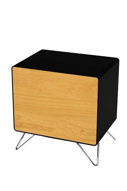 nachttisch-schwarz-eiche-metall-rund-holz-modern-mit-schublade-industrial-kommode-wildeiche-design-massivholz-eiche-geoelt-schlafzimmer-stahlzart-stella-2
