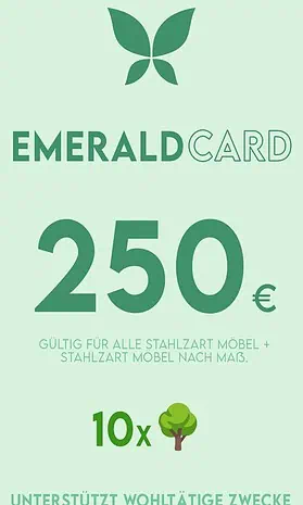 stahlzart-emerald-card-250-eur-gutschein-möbel-gutschein-exklusiv-rabattcode-einrichtungsgutschein-online-code-rabattgutschein-online-shopping-gutscheine-personalisierbar
