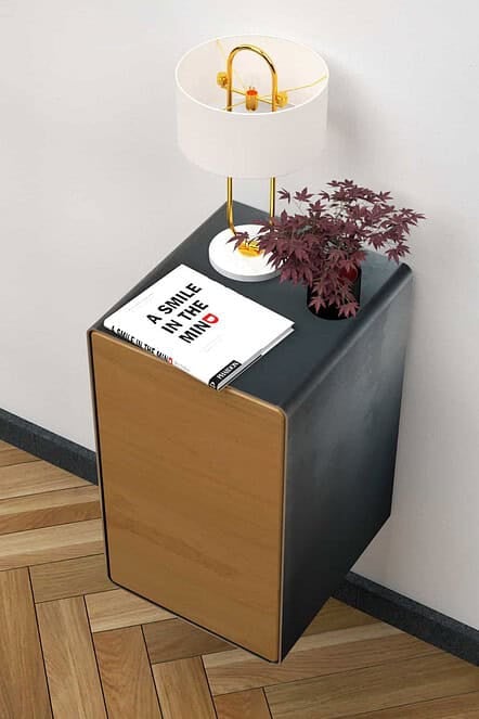 nachttisch-boxspringbett-haengend-holz-eiche-am-bett-grau-schwarz-metall-schrank-konsole-massivholz-wildeiche-rund-mit-tuer-modern-design-schlafzimmer-stahlzart-dreams-2