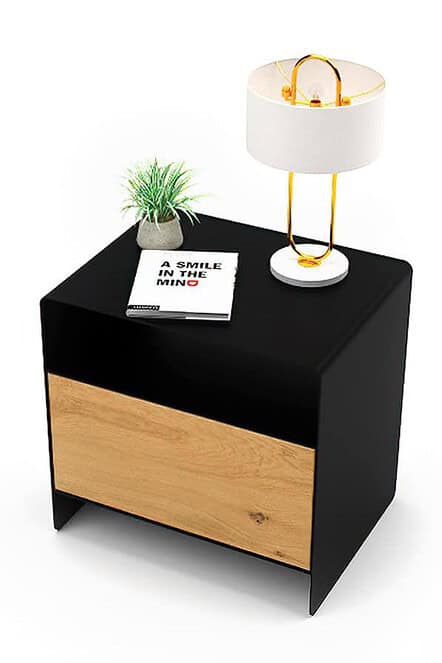 nachttisch-schwarz-eiche-mit-schublade-holz-rund-modern-schmal-metall-industrial-kleiner-design-massivholz-schlafzimmer-wildeiche-minimalistisch-industriedesign-aari-2-stahlzart